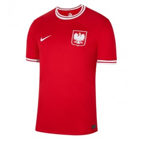 Maillot de foot Pologne Extérieur Monde 2022 Manches Courte